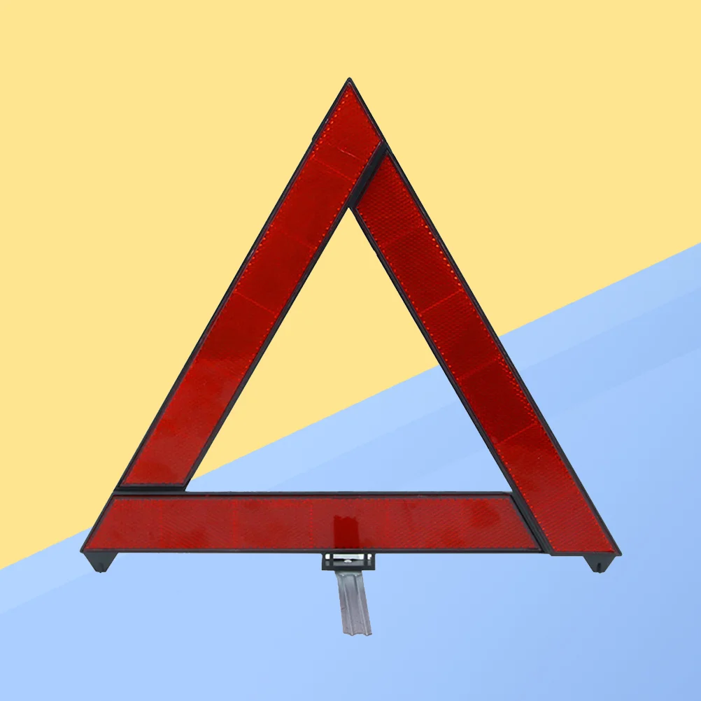 

Emergency Warning Triangle Foldable Reflective Safety Sign Roadside Hazard Symbol