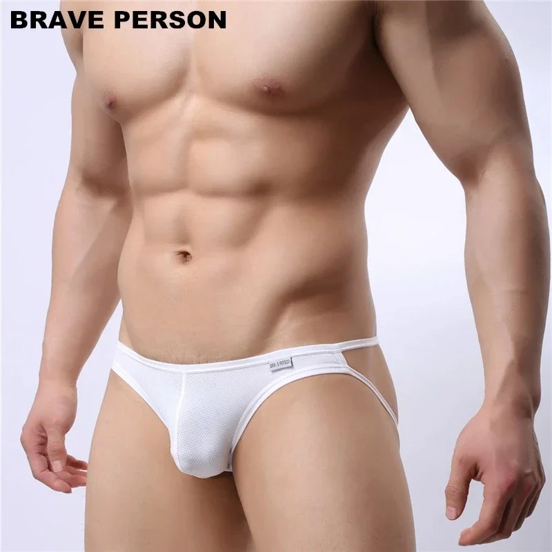Трусы-стринги BRAVE PERSON мужские пикантное нижнее белье двойные D стринги открытые