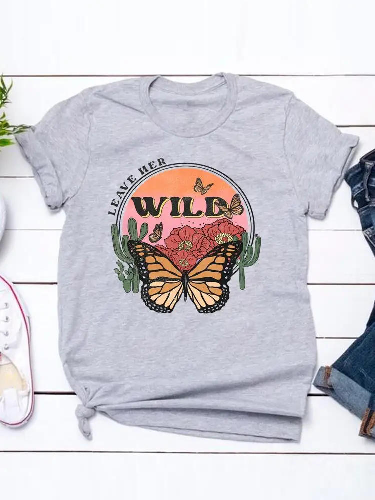 

Женская летняя футболка с коротким рукавом, с принтом