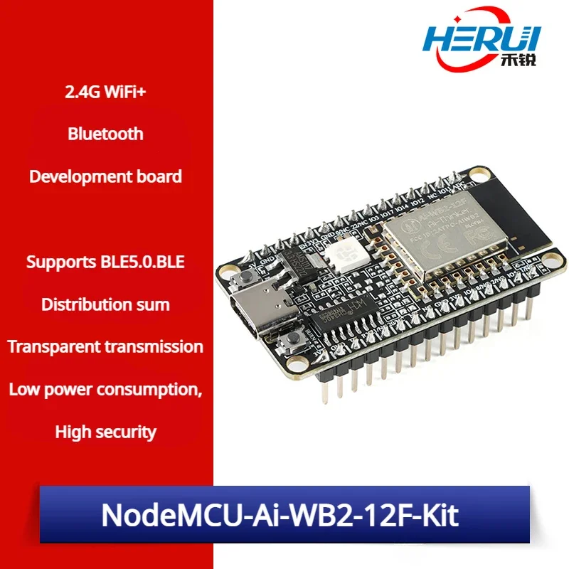 NodeMCU-Ai-WB2-12F-Kit плата разработки модуля Wi-Fi + Bluetooth 5 0 с индикацией интерфейса