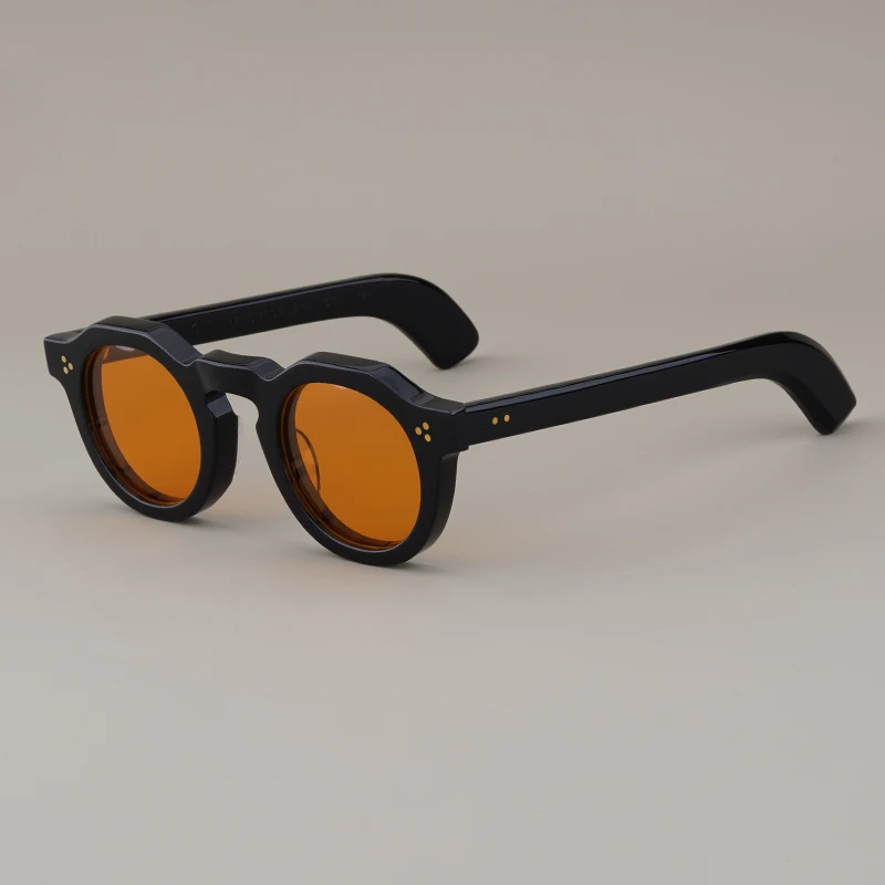 Солнцезащитные очки в японском стиле для мужчин и женщин толстые круглые из