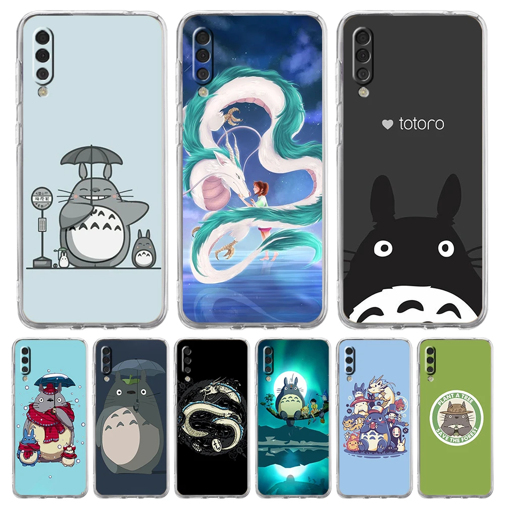 

Spirited Away Totoro Luxury Phone Case For Samsung Galaxy A12 A02 A03S A50 A70 A10 A20 A20S A30 A40 Transparent Silicone Shell