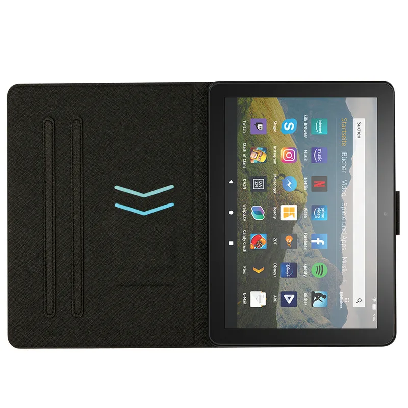 Чехол для Fire HD 8 2020 2018 2017 2016 с мраморным узором, карманом для карт и обложкой-кошельком Funda Amazon FireHD8 Plus on.