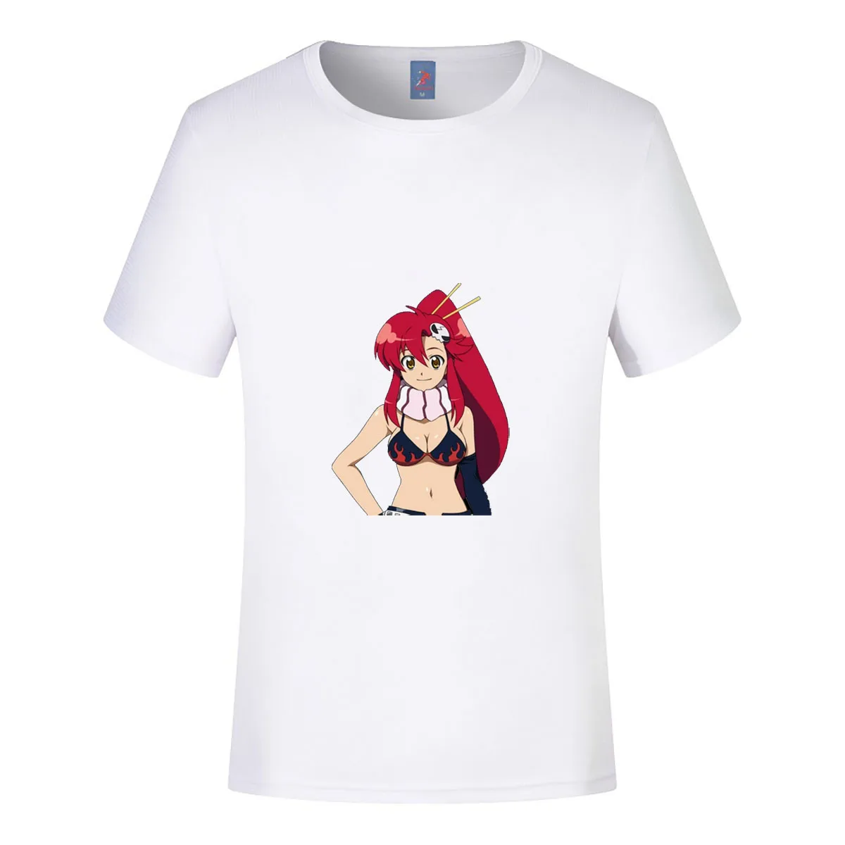 Футболка Yoko Littner с аниме Tengen Toppa Gurren Lagann для мужчин и женщин летняя модная одежда