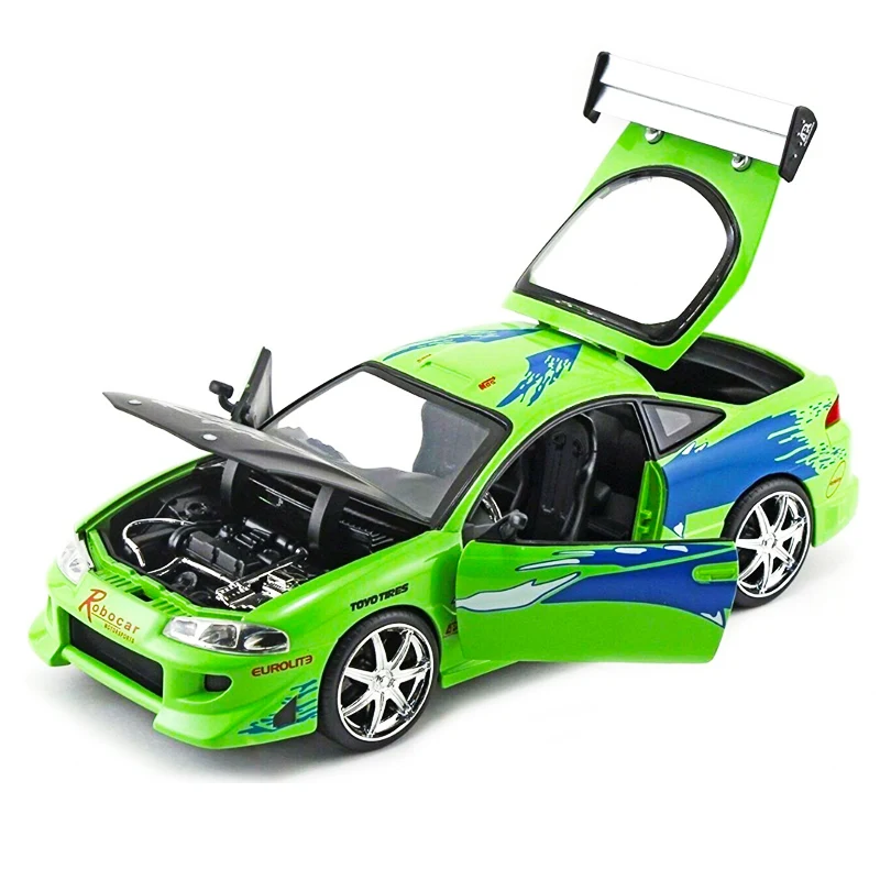 1:24 Mitsubishi Eclipse 1995 игрушечный автомобиль из сплава литой и модель автомобиля