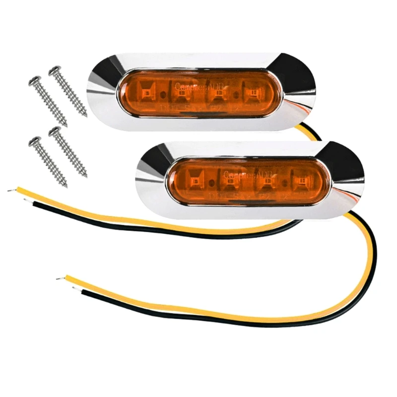 

2pcs Side Marker Light LED Stern Light Waterproof Turn Signal Tail Lamp Boat Interior Courtesy Lights Boat