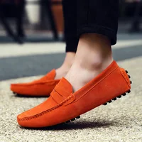 Men High Quality Leather Loafers Men Casual Shoes Moccasins Slip On Men's Flats Fashion Men Shoes Male Driving Shoes Size 38-49 2