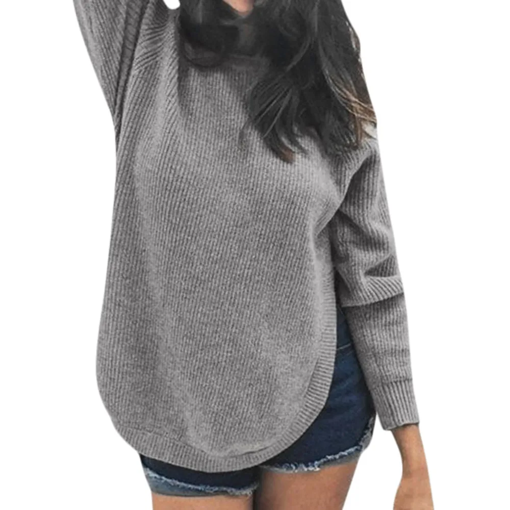 

Женская Зимняя Блузка с длинным рукавом и круглым вырезом