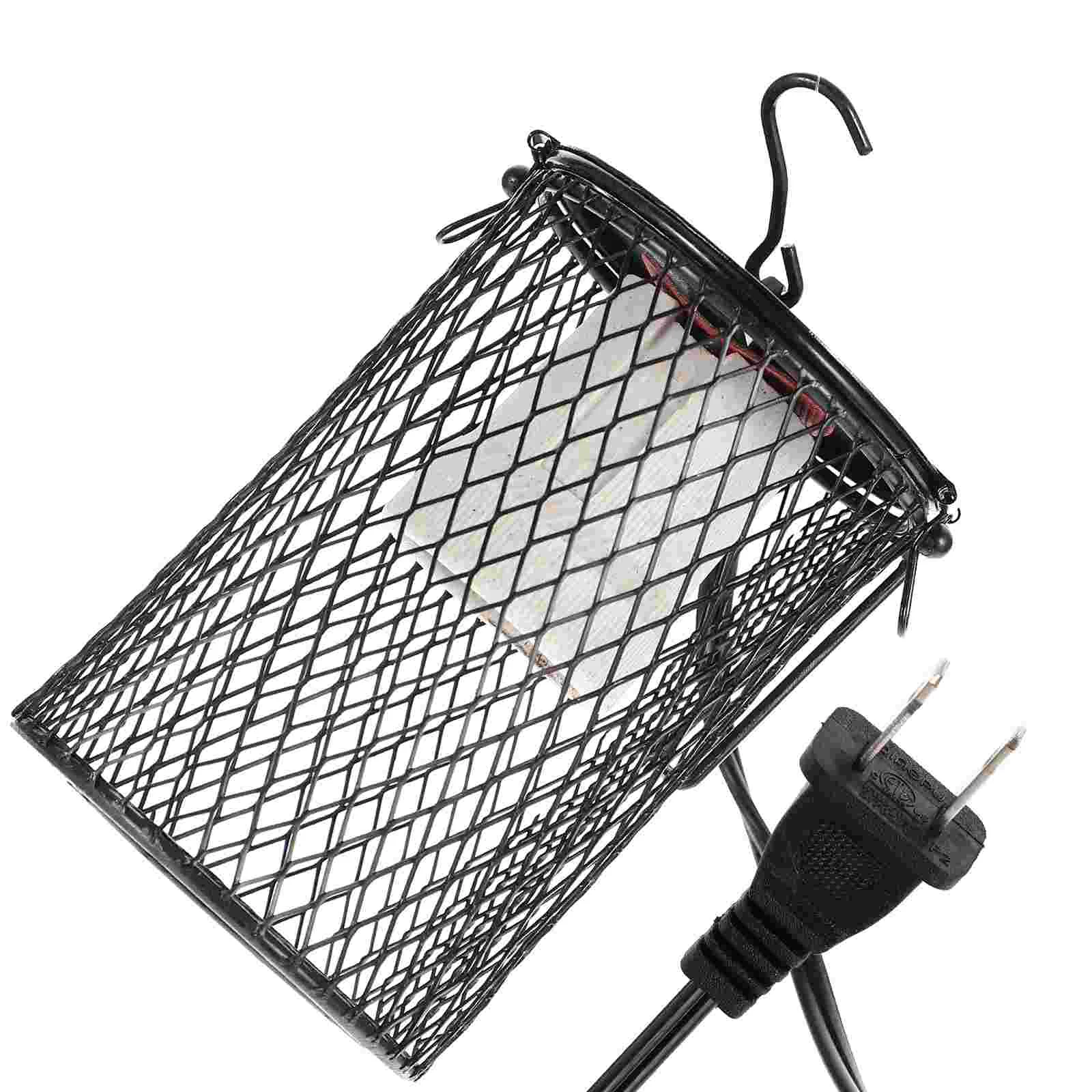 

Reptile Lamp Light Cover Heating Lampshade Heat Shade Preservation Tank Habitat Guard Heatersupplies Basket Accessory Rack