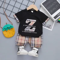 baby boys clothing sets summer fashion letter short sleeve t shirtshorts children suit kids sports tops suit two pcs set