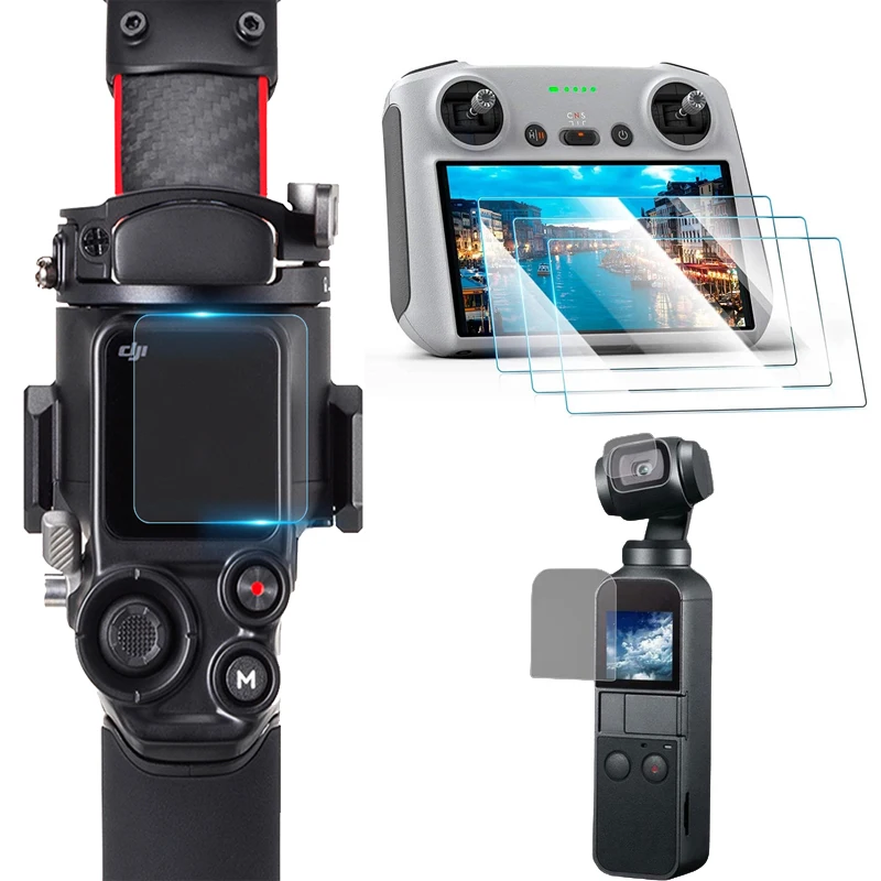 

Tempered Glass Film For DJI RS3/RS3 Pro/POCKET 2/Mini 3 Pro Drone Clear Screen Protector For DJI Remote Controller Accessories