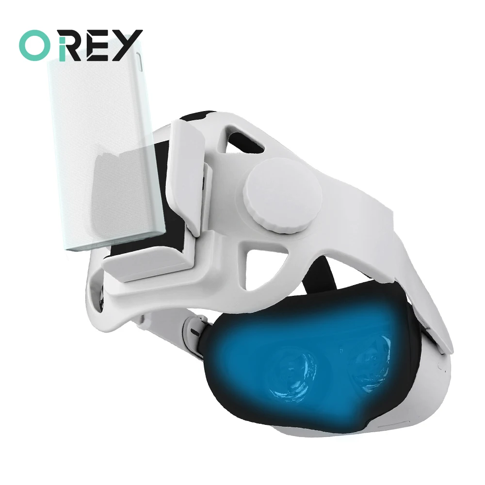 

Регулируемый ремешок на голову для Oculus Quest 2, ремешок с креплением внешнего аккумулятора