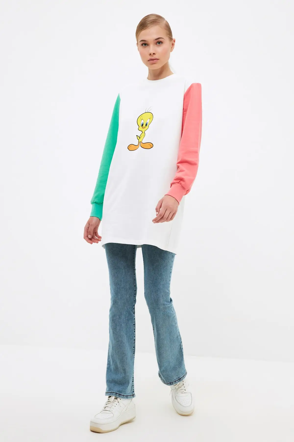 

Trendyol With Color Block Knitting Licensed-Sweatshirt