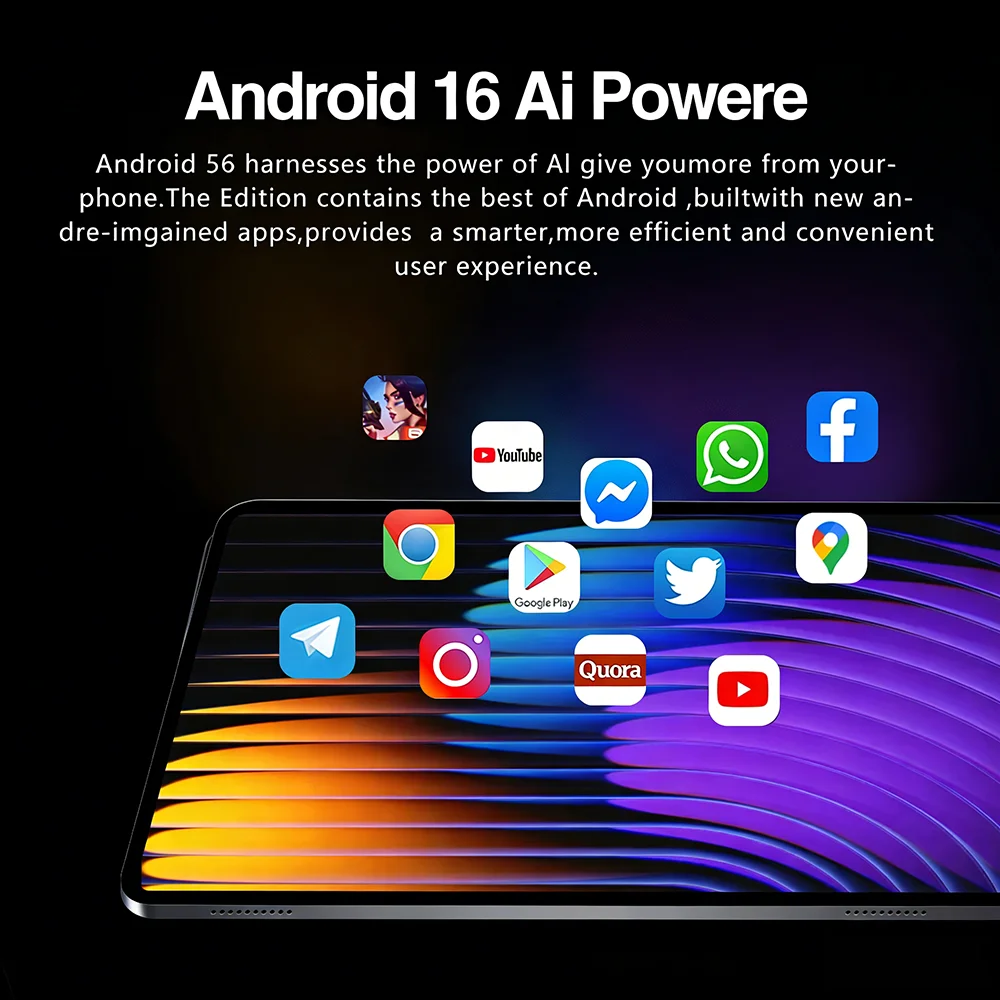 Новый планшет Pad 7 Ultra 2026 года, Android 16, 11-дюймовый дисплей, 22 ГБ + 2 ТБ, две SIM-карты, Snapdragon 8 Gen3, 20000 мАч, оригинальный планшетный ПК. (art.: 3920dcfebd756) - 3920dcfebd756