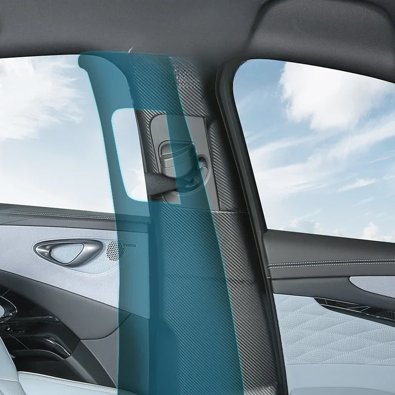 Для BYD Seal EV B стойка Анти--наклейка для столкновения кожаная Защита от царапин