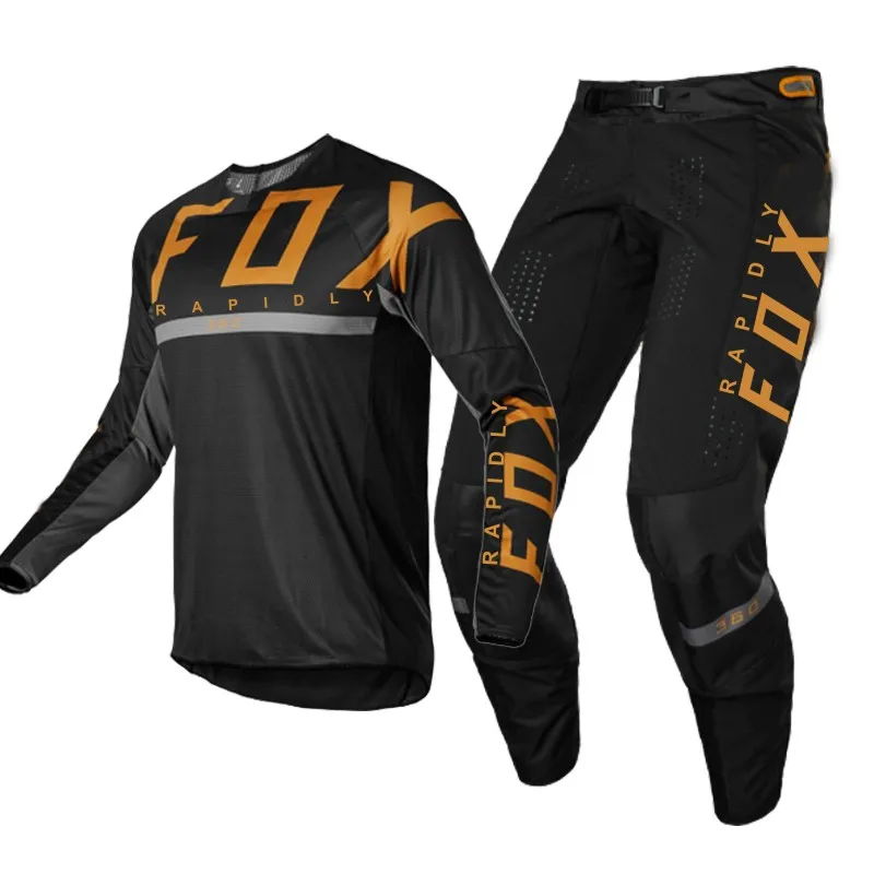 

NEW 2022 rapidly FOX 180/360 Motocross Jersey and Pants gear set Combo mx motorbike clothing mtb Off Road motorcycle racing suit
