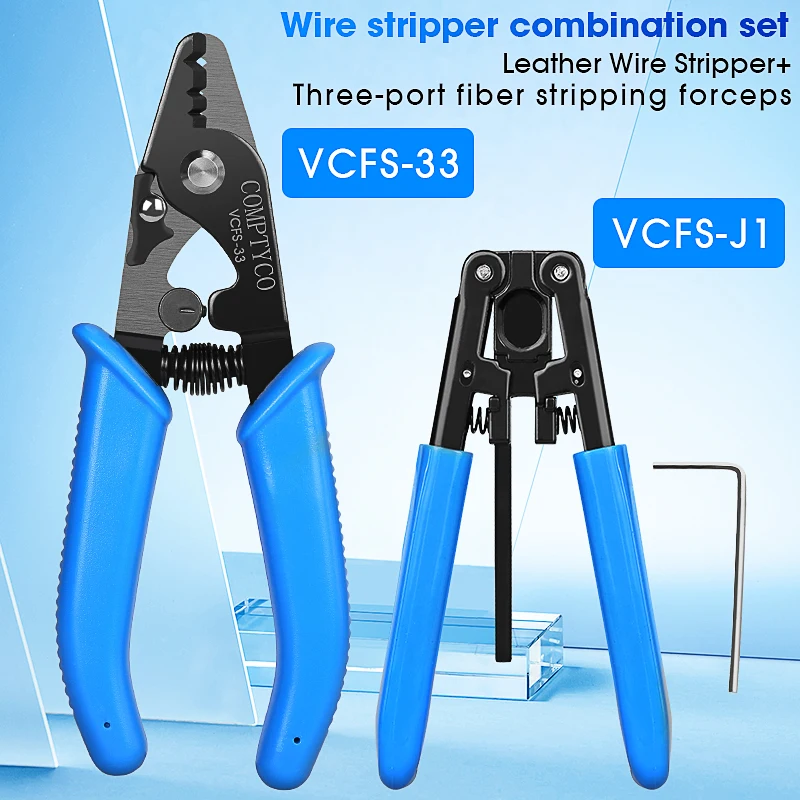 

Fiber Optic Tool Kit VCFS-33 Three-Port Fiber Optical Stripper and 3mm * 2mm Wire Stripper