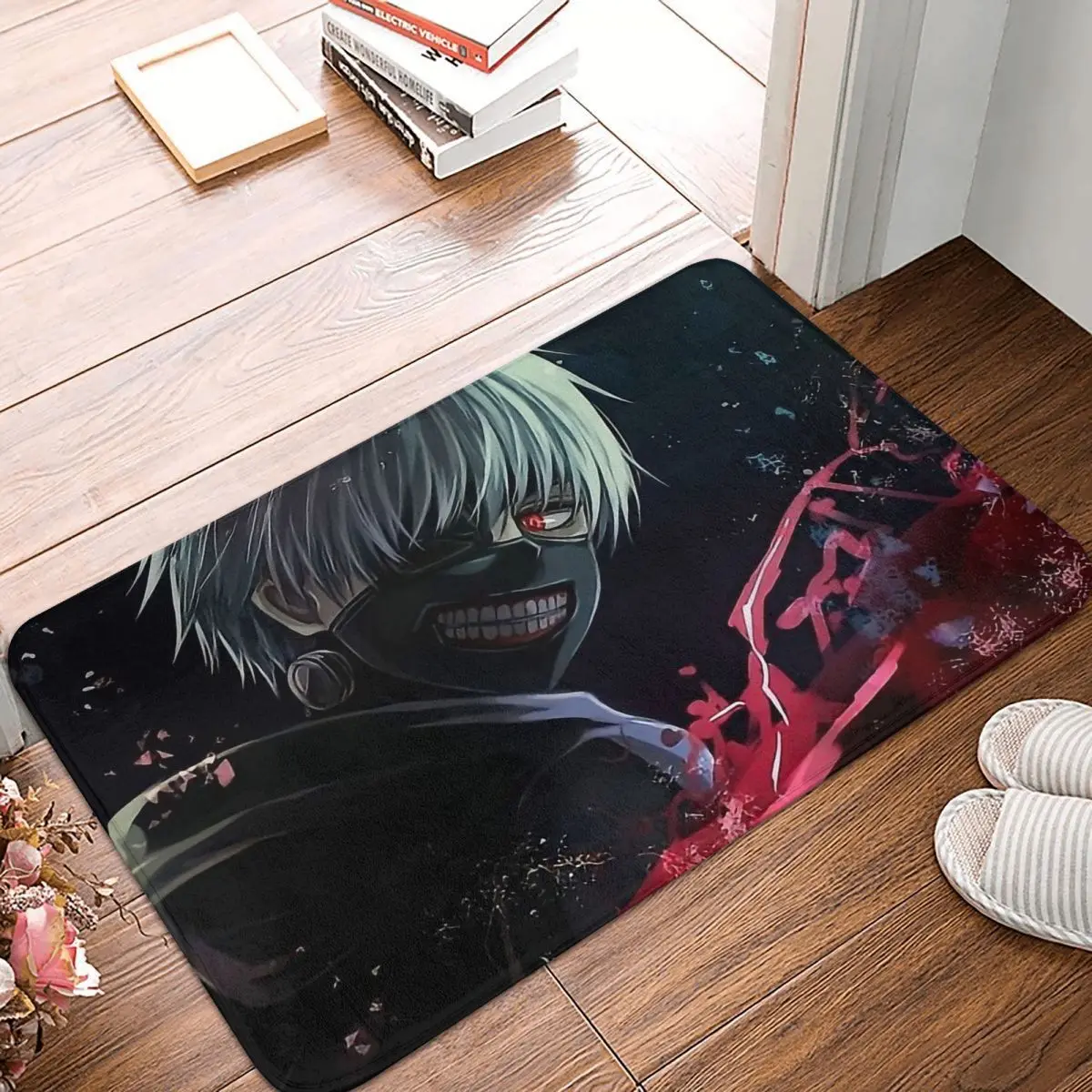 Канеки Кен Токийский Гуль японское аниме Противоскользящий Придверный коврик