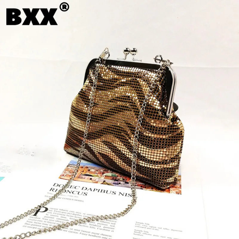 

[BXX] Woman New Brand mini diamonds phone bag PU Leather Personality All-match Crossbody Shoulder Bag Fashion Tide GF0391