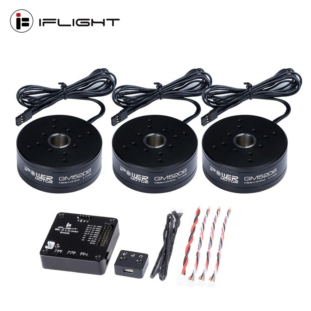 

IFlight AlexMos 32 BIT Extended BGC W/ GM5208 200T Gimbal Motor System Combo Set for 3-axis Camera Stabilizing Systems FPV Drone