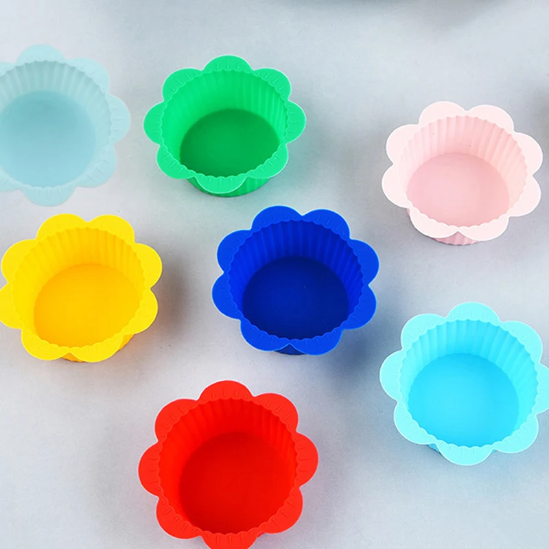 

10Pcs Silicone Muffin Cupcake Cup Muffin Cupcake Liner Baking Silicone Muffin Cupcake Mold