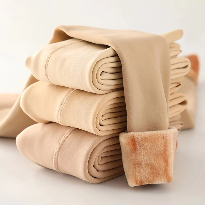 Женские зимние теплые плотные колготки ASHEYWR однотонные облегающие бархатные