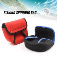 durable fishing gear high elasticity protective case water drop wheel bag spinning wheel bag drum kit wheel bag