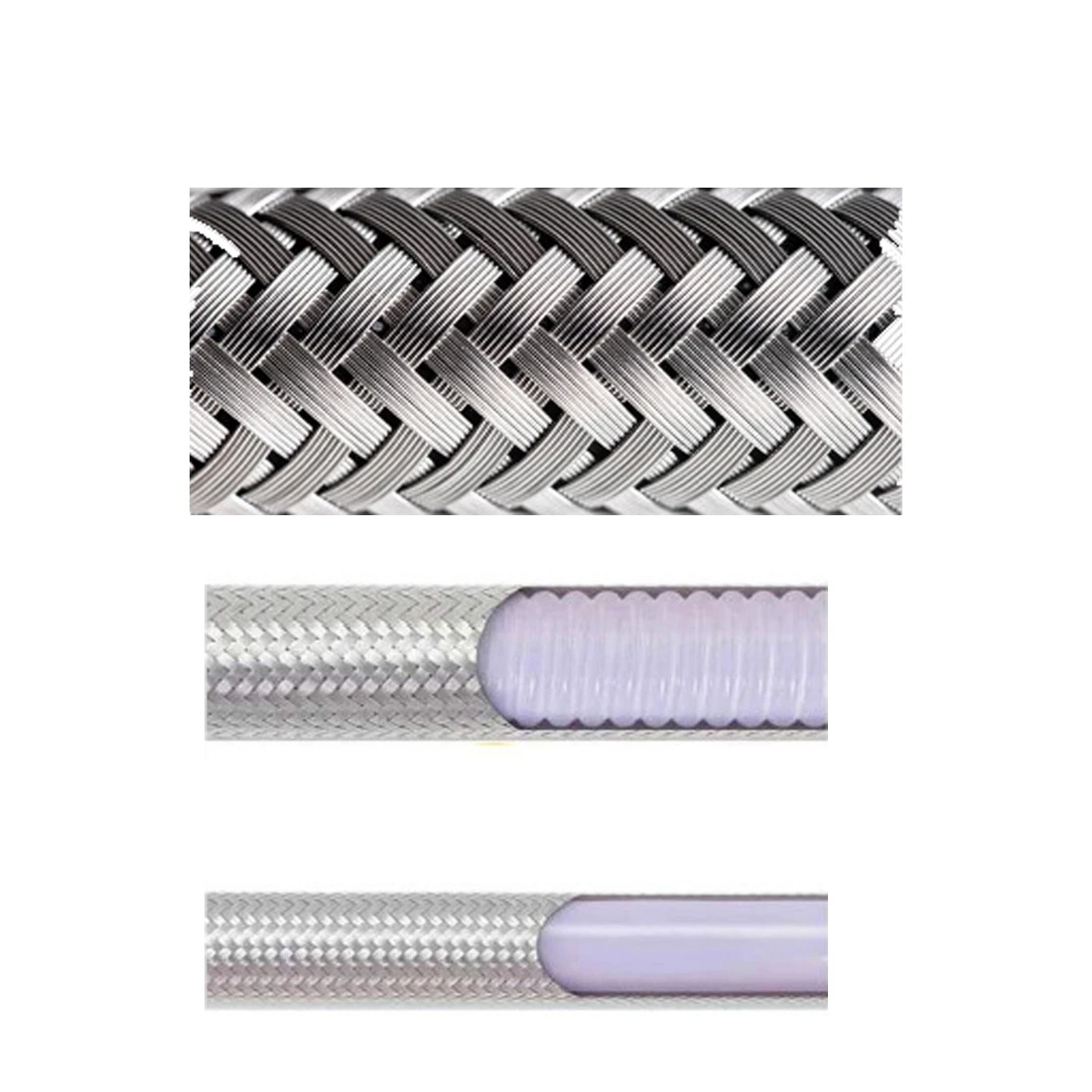 1 м/3 м Плетеный Топливный маслопровод из нержавеющей стали PTFE AN4 AN6 AN8 AN10 AN12