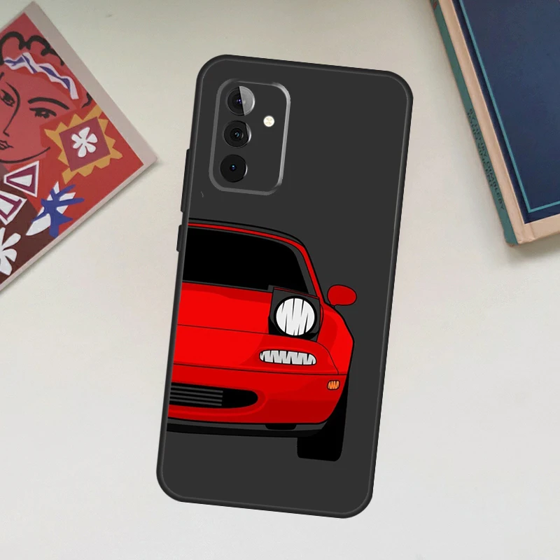 Красный чехол Miata Mx5 Na для Samsung Galaxy A12 A22 A32 A52 A14 A24 A34 A54 A53 A33 A13 A15 A25 A71 A51