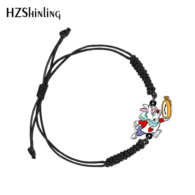 Браслет Алиса в стране чудес плетеный акриловый браслет с мультяшным принтом