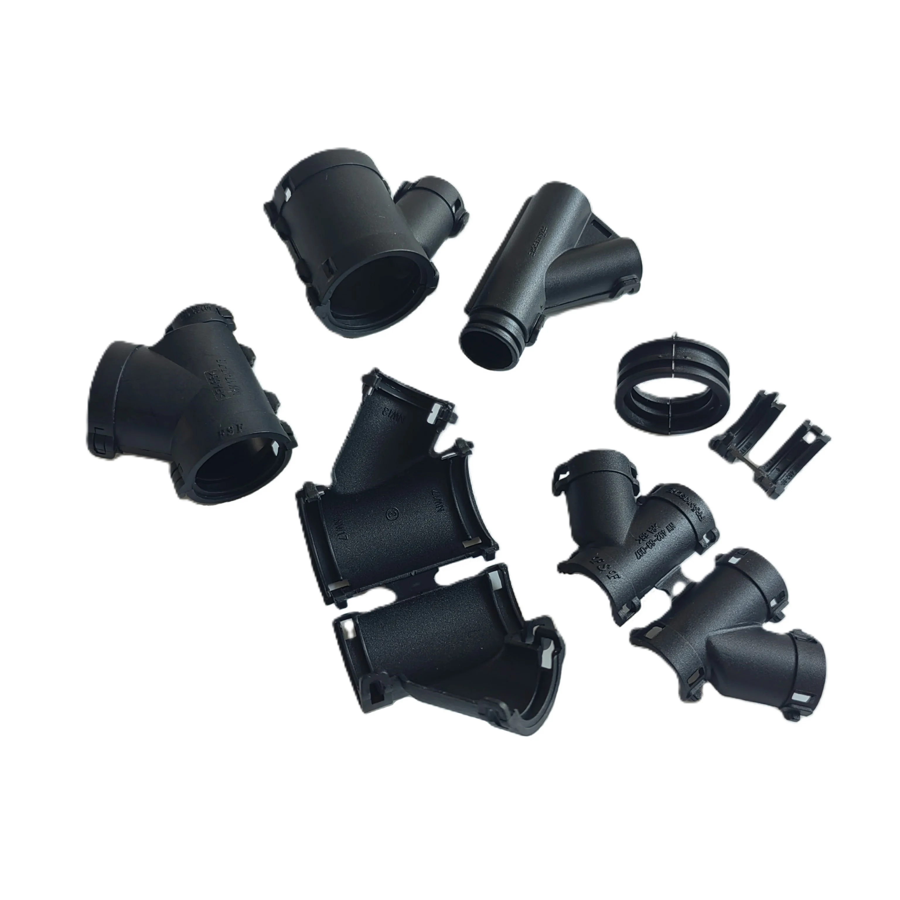 

Открываемый V-образный трехходовой пластиковый соединитель гофрированной трубы/проводка автомобиля