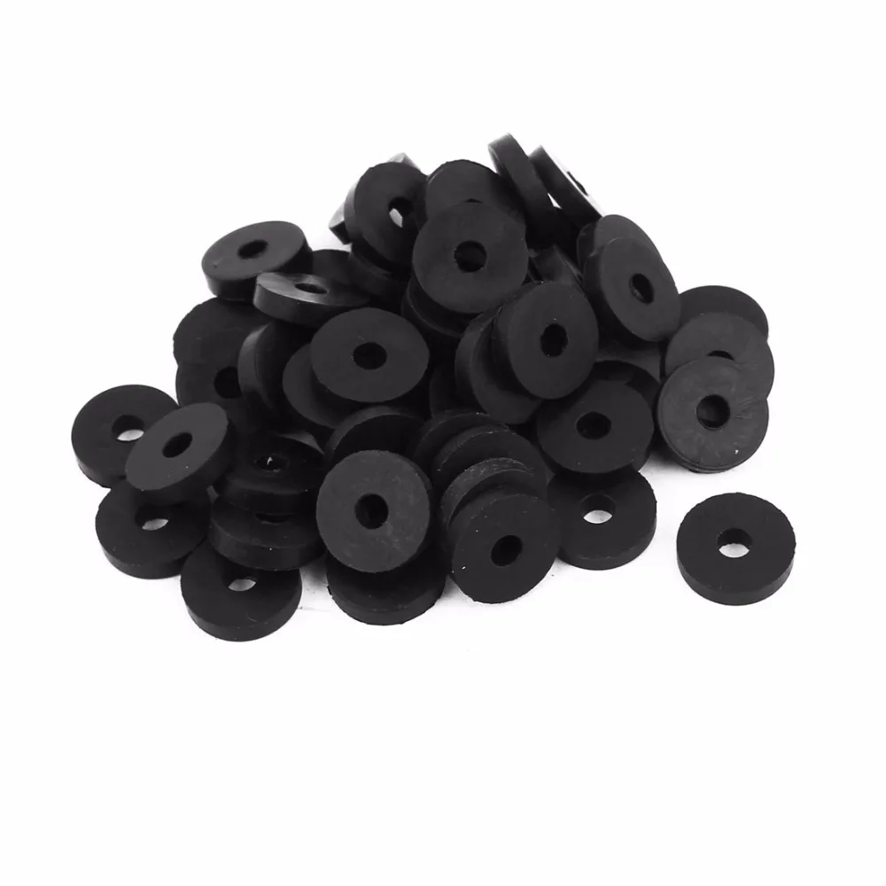 

Uxcell Hot Sale 50pcs 3Sizes 11mm 13mm 16mm OD O-Ring Hose Gasket Flat Rubber Washer Lot for Faucet Grommet Black