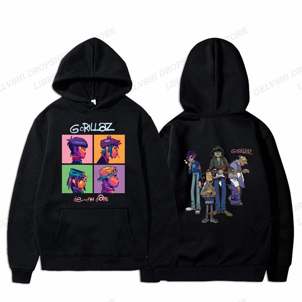 

Rock Band Gorillaz Hoodie Men Fashion Hoodies Kids Hip Hop Hoodie Boy Coats Women Sweats Mens Hoodies Clothes Women Tracksuits