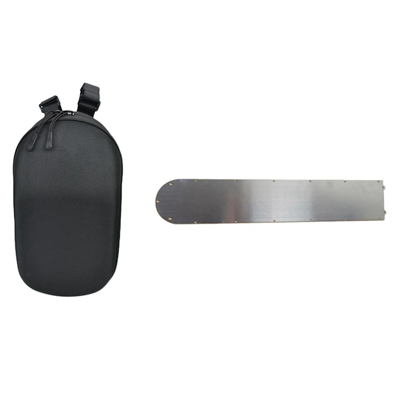 

2 Pcs Scooter Accessories: 1 Pcs Charger Bag Electric Skateboard Tool & 1 Pcs Battery Cover Anti-Skid Plate Guard Plate