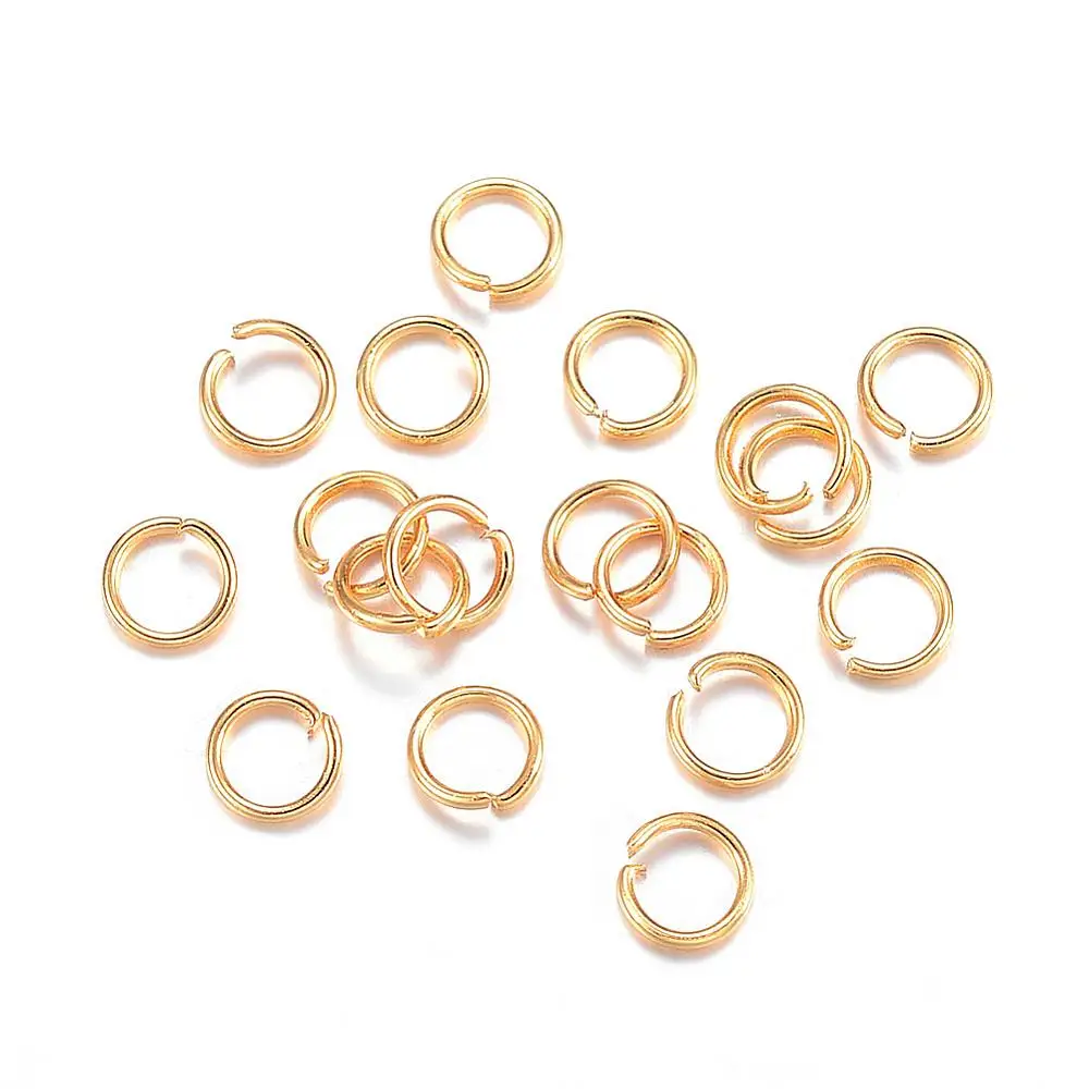 

500 Pcs 304 Stainless Steel Jump Rings Open Jump Rings Golden 3x0.4mm/4x0.6mm/4x0.5mm for DIY Jewelry Making