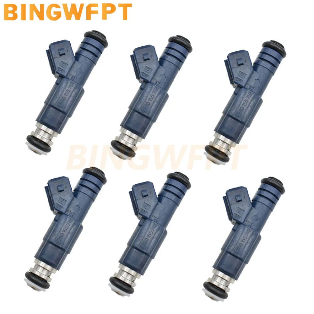 

6 шт./лот 0280155712 Топливные форсунки для Saab Cadillac Catera Saab 900 9000 9-5 3.0l 2.5l 95-01 0 280 155 712