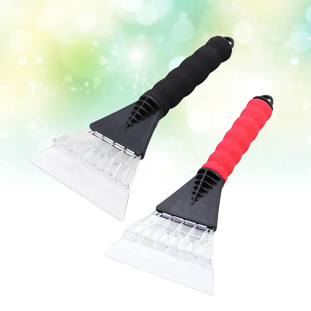 

2 Snow Shovels Non-slip Useful User Friendly Crusher Scraper Cleaner for Drivers Tile