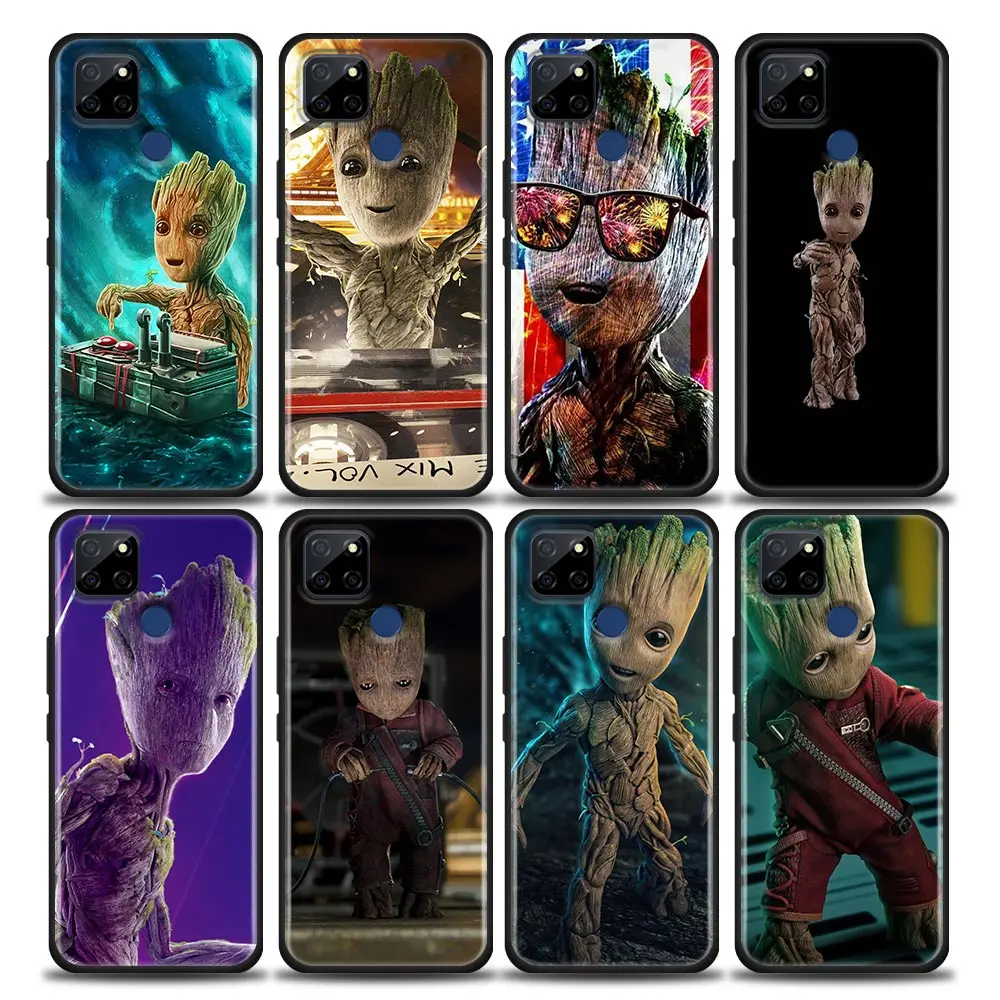 

Marvel Avengers Cute Baby Groot Phone Case For Oppo Realme C35 C20 C25 C21 C12 C11 C2 A53 A74 A16 A15 A9 A54 A95 A93 A31 A52 A5s