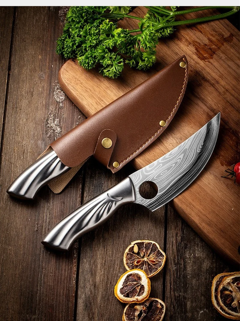 5 В дамасском стиле нож для кованых изделий из нержавеющей стали японский