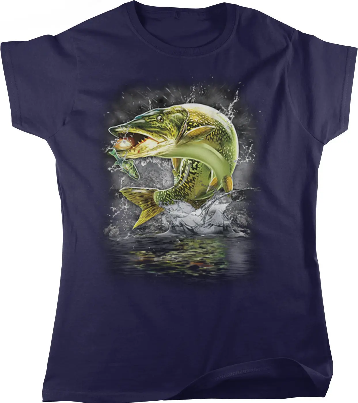 Женская футболка Musky Muskie Muskellunge Fly Fishing HOOD_00297