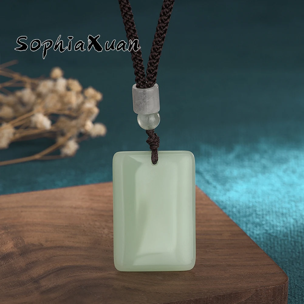 

SophiaXuan Hand Woven Rope Chain Jade Pendant Pearl Necklace For Men Women Gold Plated Bamboo Copper Coins Jewelry Necklaces