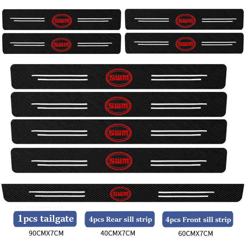

Защитная пластина на дверь автомобиля, наклейки на порог из углеродного волокна, интерьер для SWM G05 G01 Swm X3 X7 EROE X2 G03F, автоаксессуары, аксессуары