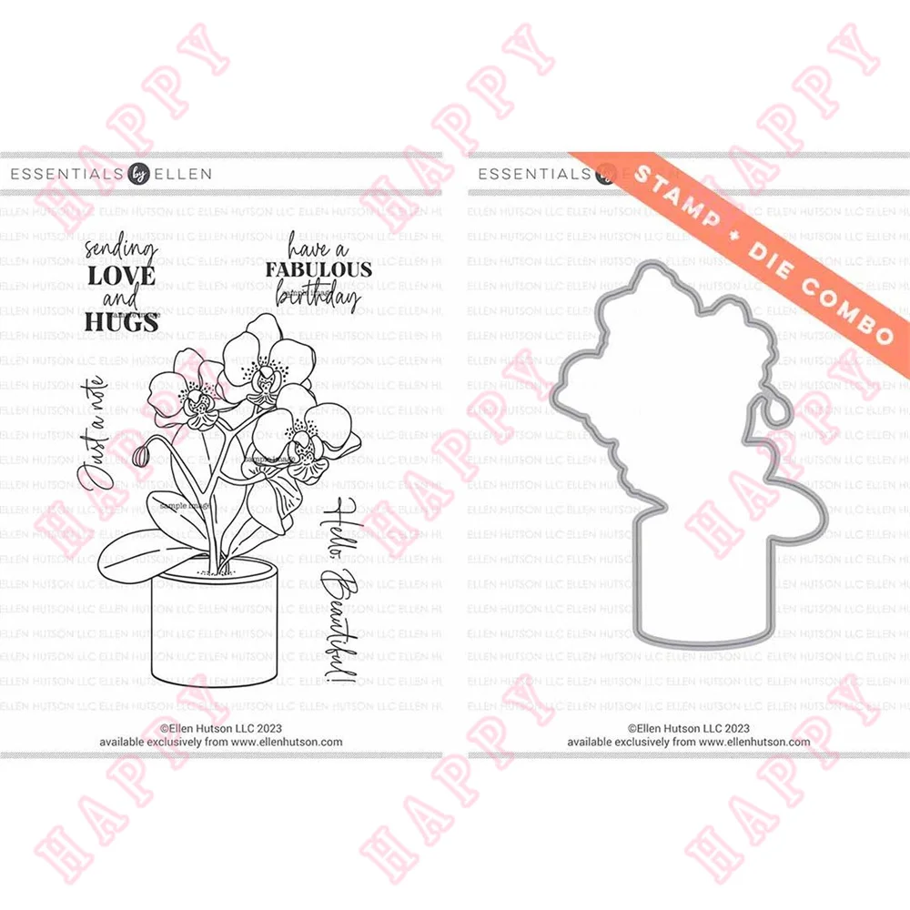 

Metal Cutting Dies Stamps Mondo Orchid DIY Scrapbook Envelope Greeting Card Decorative Embossing Handcraft Paper Craft Template
