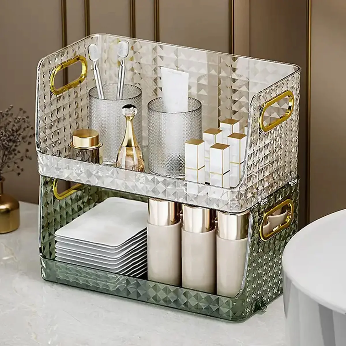 Косметический Органайзер улучшенное ощущение большая емкость Настольная