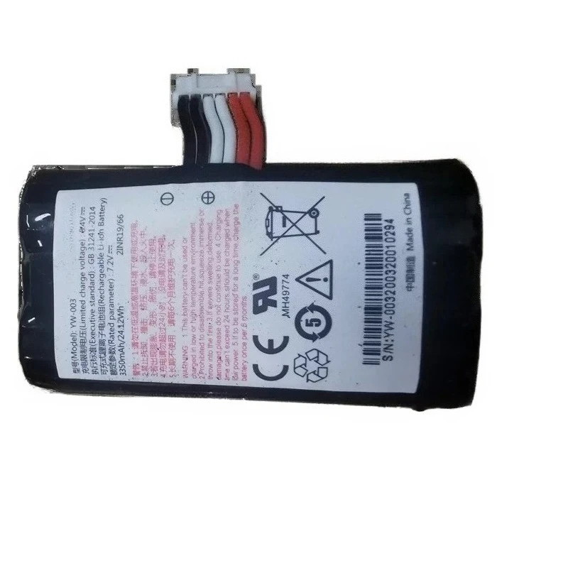 Фото Новейший литий-ионный перезаряжаемый аккумулятор YW-003C 7.2V 24.12Wh 3350mAh для кассовых аппаратов VEKEN A910 A930, высококачественная батарея для кассового аппарата №3