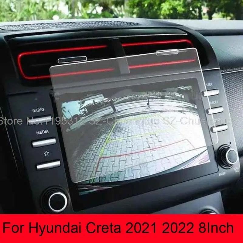 

Защита экрана из закаленного стекла для Hyundai creta 2021 2022 автомобильная система связи GPS Радио Навигация аксессуары для интерьера