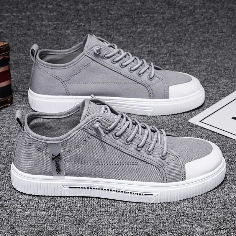 

Men Shoes Summer Breathable Slip-on Canvas Tide Shoes Casual Sneakers All-match Men Non-slip Wear-resistant Casual Sports Shoes