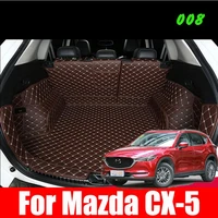 for mazda cx 5 cx5 cx 5 kf 2017 2018 2019 2020 2021 leather rear trunk mat liner floor tray carpet mud pad guard protector