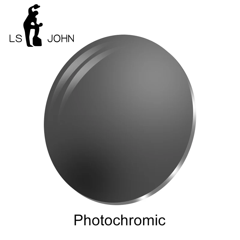 

Фотохромные линзы LS JOHN серого и коричневого цветов, высококачественные ультралегкие Асферические оптические линзы для близорукости, дальнозоркости