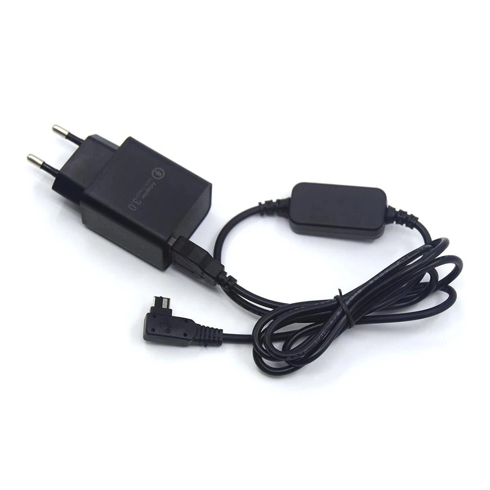 

QC3.0 USB Charger AC-PW10AM Camera Power Bank USB Cable 8.4V For Sony A77 II A99 A100 A200 A290 A330 A380 A390 A450 A500 A700